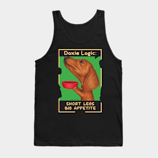 Dachshund begging for food Tank Top